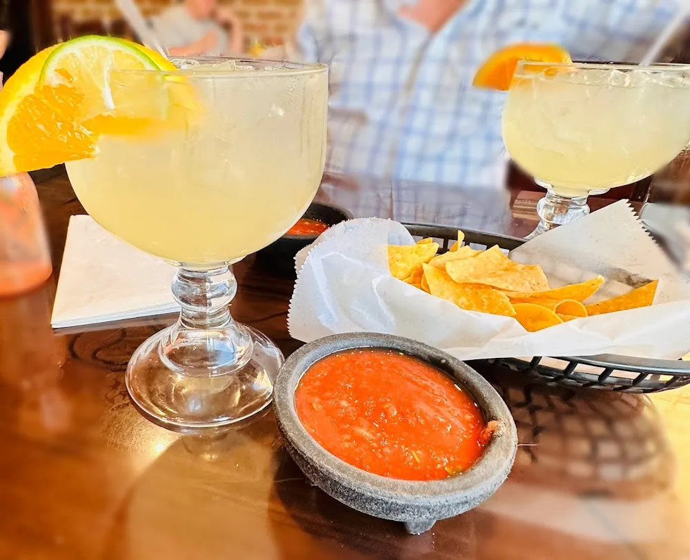 Chips and Salsa with Margarita Beverage